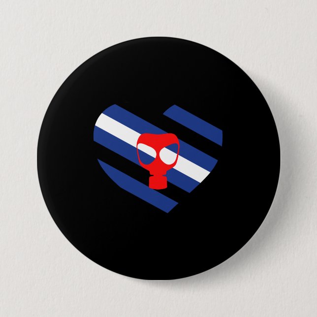 Mask Pride 3 Inch Round Button (Front)