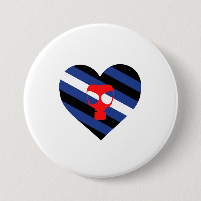 Mask Pride 3 Inch Round Button (Front)