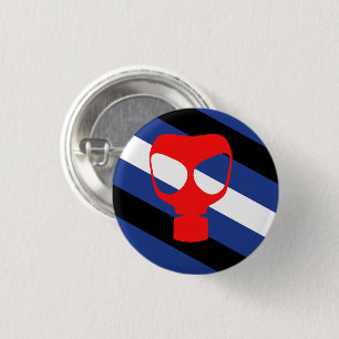 Mask Pride Flag 1 Inch Round Button