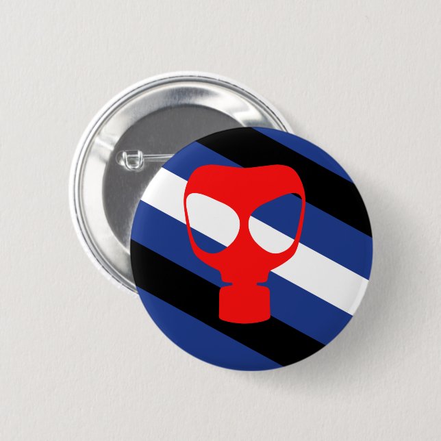 Mask Pride Flag 2 Inch Round Button (Front & Back)