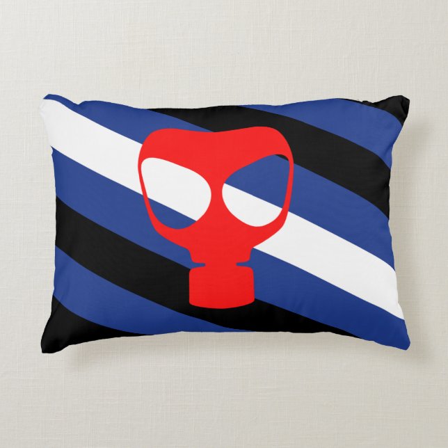 Mask Pride Flag Accent Pillow (Front)