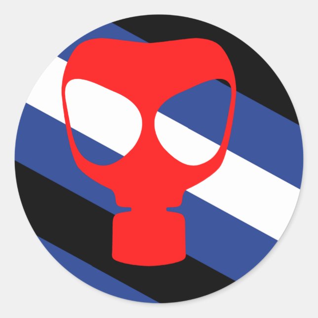 Mask Pride Flag Classic Round Sticker (Front)