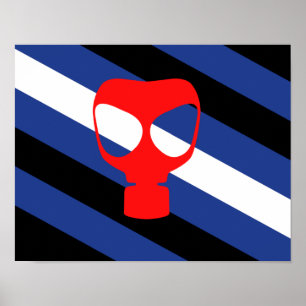 Mask Pride Flag Poster
