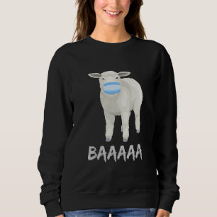 Mask sheep Funny sheep with face mask design Sweatshirt