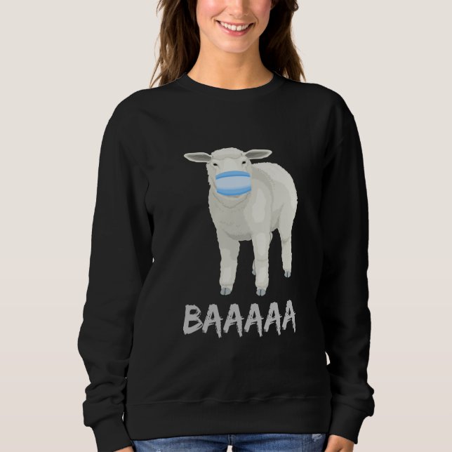 Mask sheep | Funny sheep with face mask design Sweatshirt (Front)