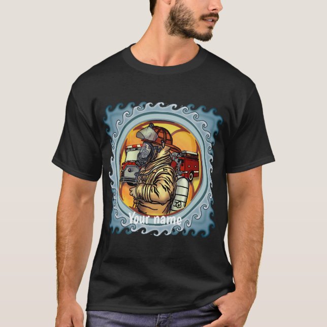 Mask Up Firefighter  t-shirt (Front)