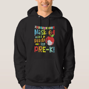 Masked And Ready For Preschool First Day Of School Hoodie