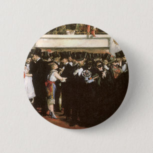 Masked Ball at the Opera by Edouard Manet 2 Inch Round Button