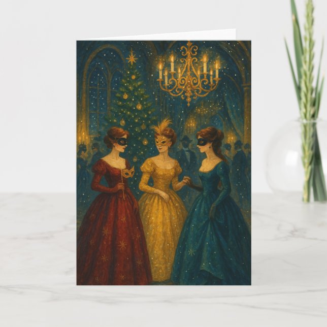Masked Ball Christmas Card (Front)