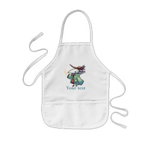 Masked bird, masked bird kids apron
