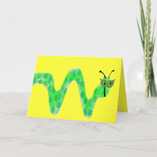 Masked Bookworm Card