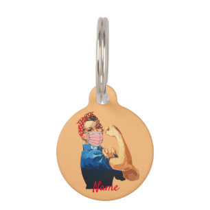 Masked Female Empowerment Thunder_Cove Pet Tag