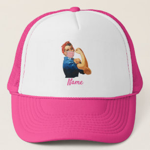 Masked Female Empowerment Thunder_Cove Trucker Hat
