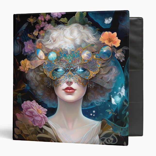 Masked Lady Fantasy Art Binder (Front/Inside)
