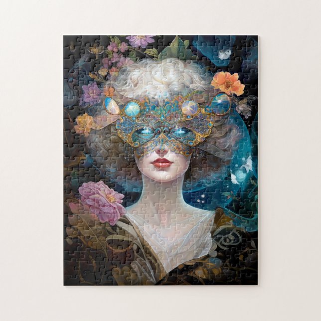 Masked Lady Fantasy Art Jigsaw Puzzle (Vertical)