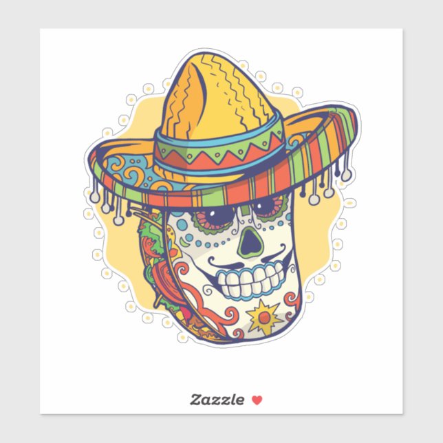 Masked Mexican Taco Funny (Sheet)
