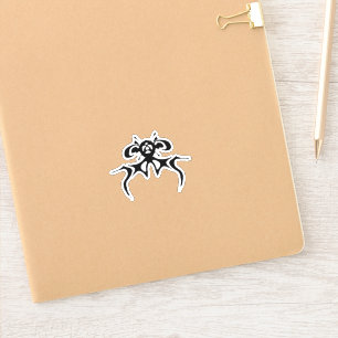 Masked mouse bat sketch sticker