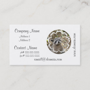 Masked Raccoon Business Card
