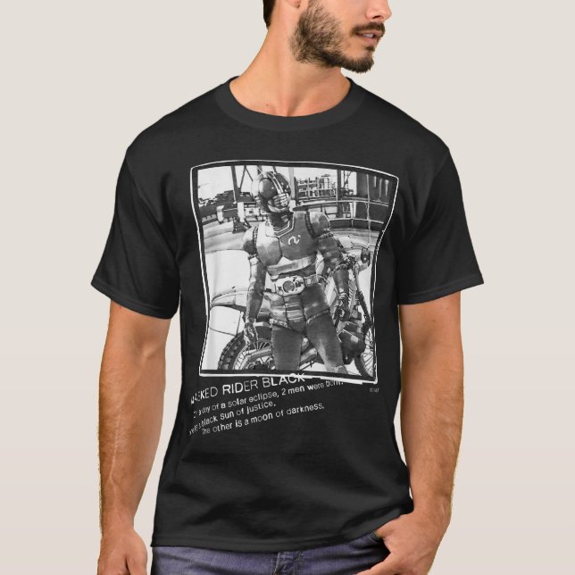 Masked Rider Black  T-Shirt (Front)