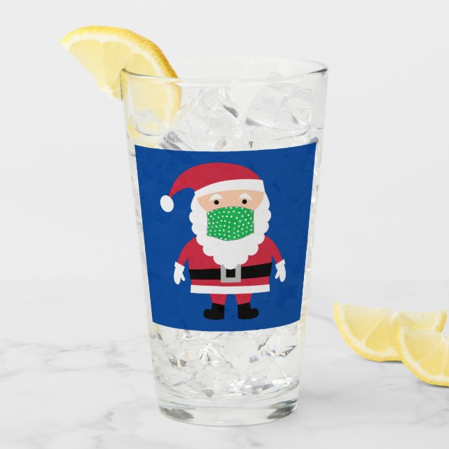 Masked Santa Glass (Front Ice)