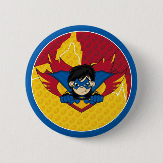 Masked Superhero Badge 2 Inch Round Button
