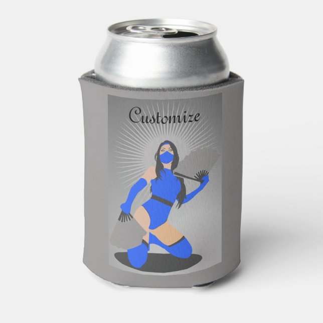 Masked Warrior Princess Thunder_Cove Can Cooler (Can Back)