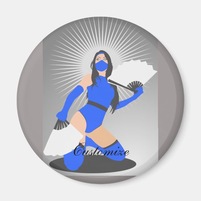 Masked Warrior Princess Thunder_Cove Magnet (Front)