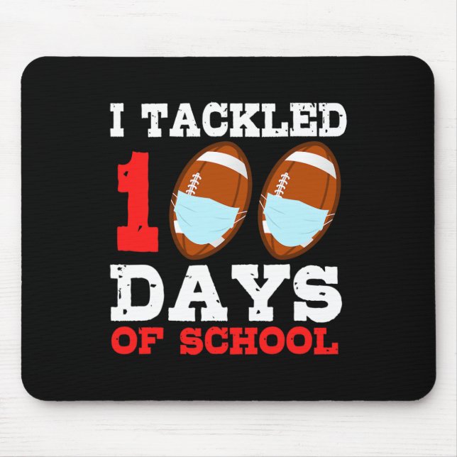 Masks Fun 100 Days Of School Teacher Boy  Mouse Pad (Front)