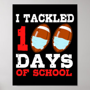 Masks Fun 100 Days Of School Teacher Boy Poster