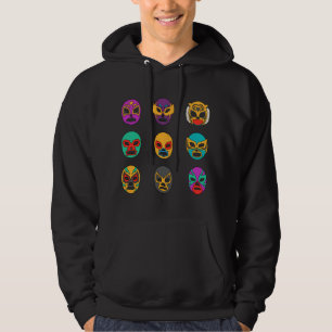 Masks of Legends - Retro Lucha Libre Hoodie