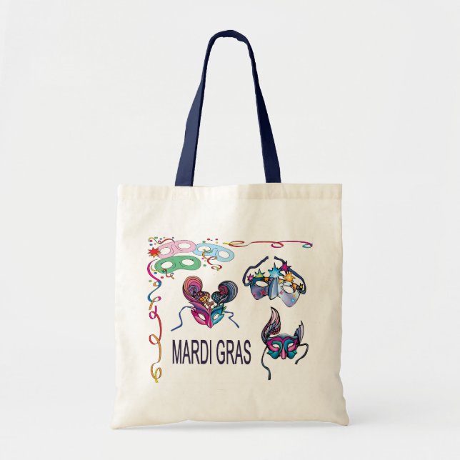Masks of Mardi Gras - Tote Bag (Front)