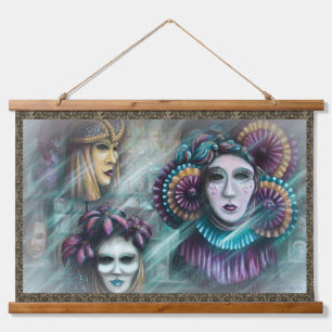 Masks of Venice Tapestry
