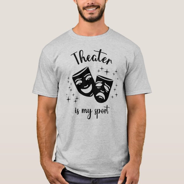 Masks & Stars: "Theatre is my sport" theatre kids' T-Shirt (Front)