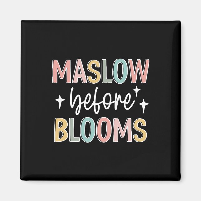 Maslow Before Bloom Autism Awareness Special Educa Magnet (Front)