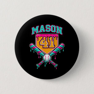 Mason 41 Meme Ice Cream Drip Bysebyll Birthday Cos 2 Inch Round Button