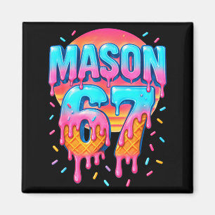 Mason 67 Costume Ice Cream Baseball Drip 6 7 Meme  Magnet