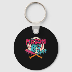 Mason 67 Funny Ice Cream Drip Sell Meme Graphic  Keychain