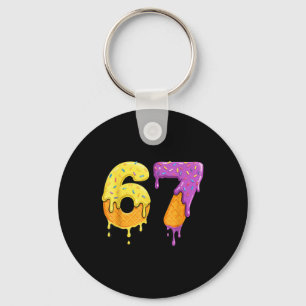 Mason 67 Ice Cream Drip Meme Six Seven Funny Keychain