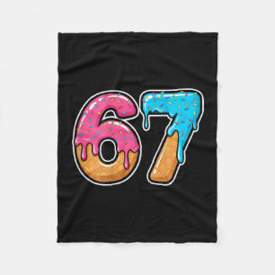 Mason 67 Ice Cream Drip Meme Six Seven Funny (on C Fleece Blanket