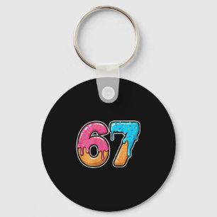 Mason 67 Ice Cream Drip Meme Six Seven Funny (on C Keychain