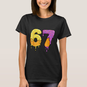 Mason 67 Ice Cream Drip Meme Six Seven Funny  T-Shirt