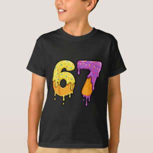 Mason 67 Ice Cream Drip Meme Six Seven Funny  T-Shirt