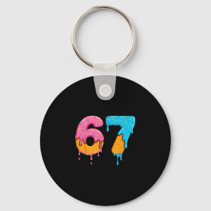 Mason 67 Ice Cream Drip Meme Six Seven  Keychain