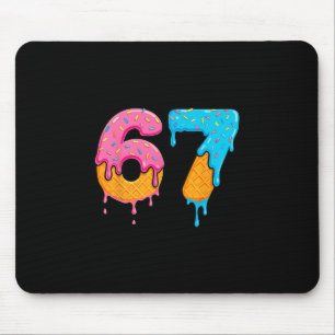 Mason 67 Ice Cream Drip Meme Six Seven  Mouse Pad