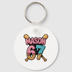 Mason 67 Ice Cream Drip Sell Keychain
