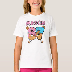 Mason 67 Ice Cream Meme Funny Six Seven mason ice T-Shirt