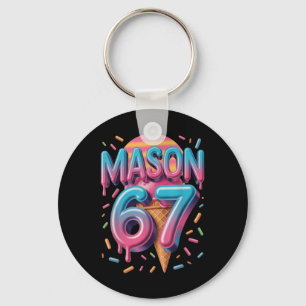 Mason 67 Meme Ice Cream Bysebyll Drip _1  Keychain