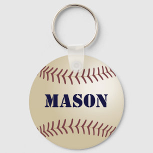 Mason Baseball Keychain by 369MyName