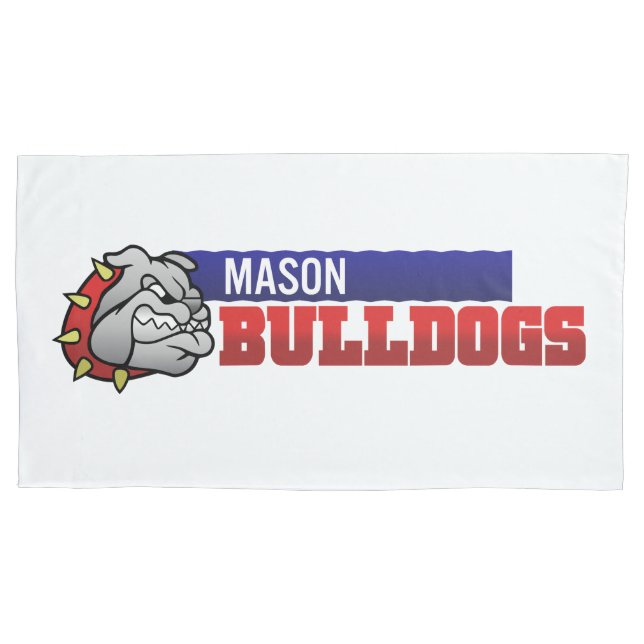 Mason Bulldogs #3 Pillowcase (Front)