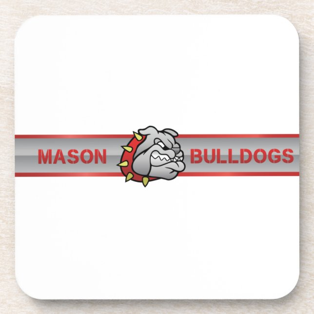 Mason Bulldogs #4 Coaster (Front)